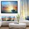 Designart - Seascape Pier - Seascape Framed Canvas Art Print